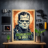Kép 2/3 - Frankenstein az űrben' - retro sci-fi vászonkép